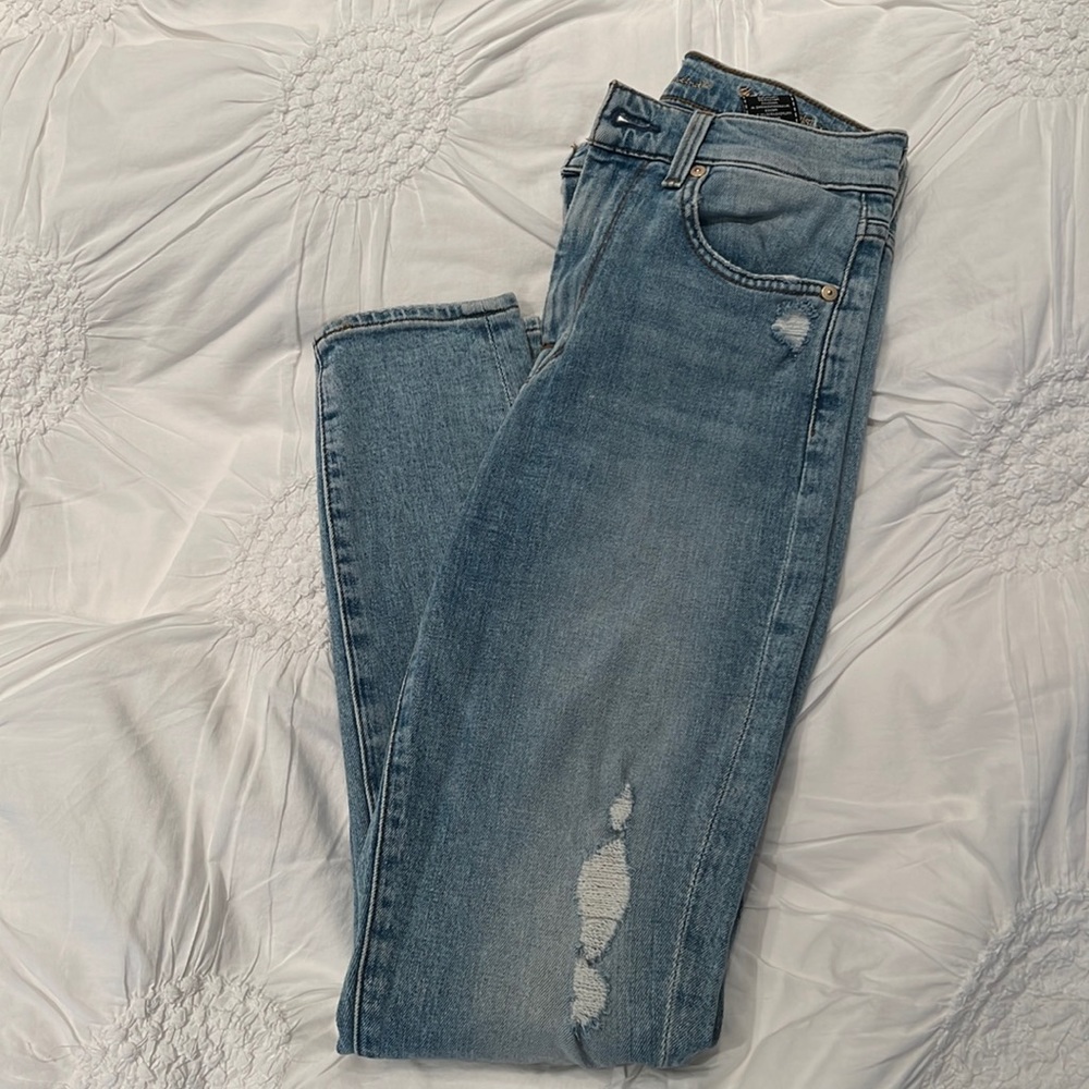 For all mankind high waist skinny jeans. Size 26.